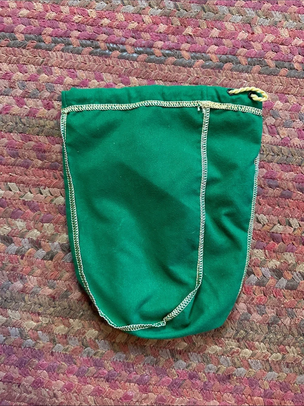 CROWN ROYAL GREEN FELT DRAWSTRING BAG